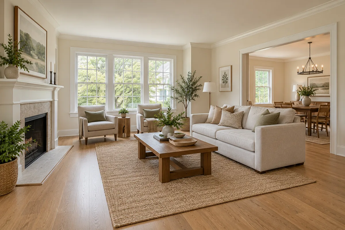 AI-generated illustration of interior remodeling